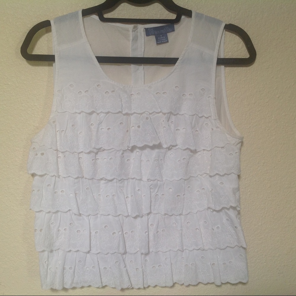 Anthropologie Fleurette Size Small Eyelet Blouse
